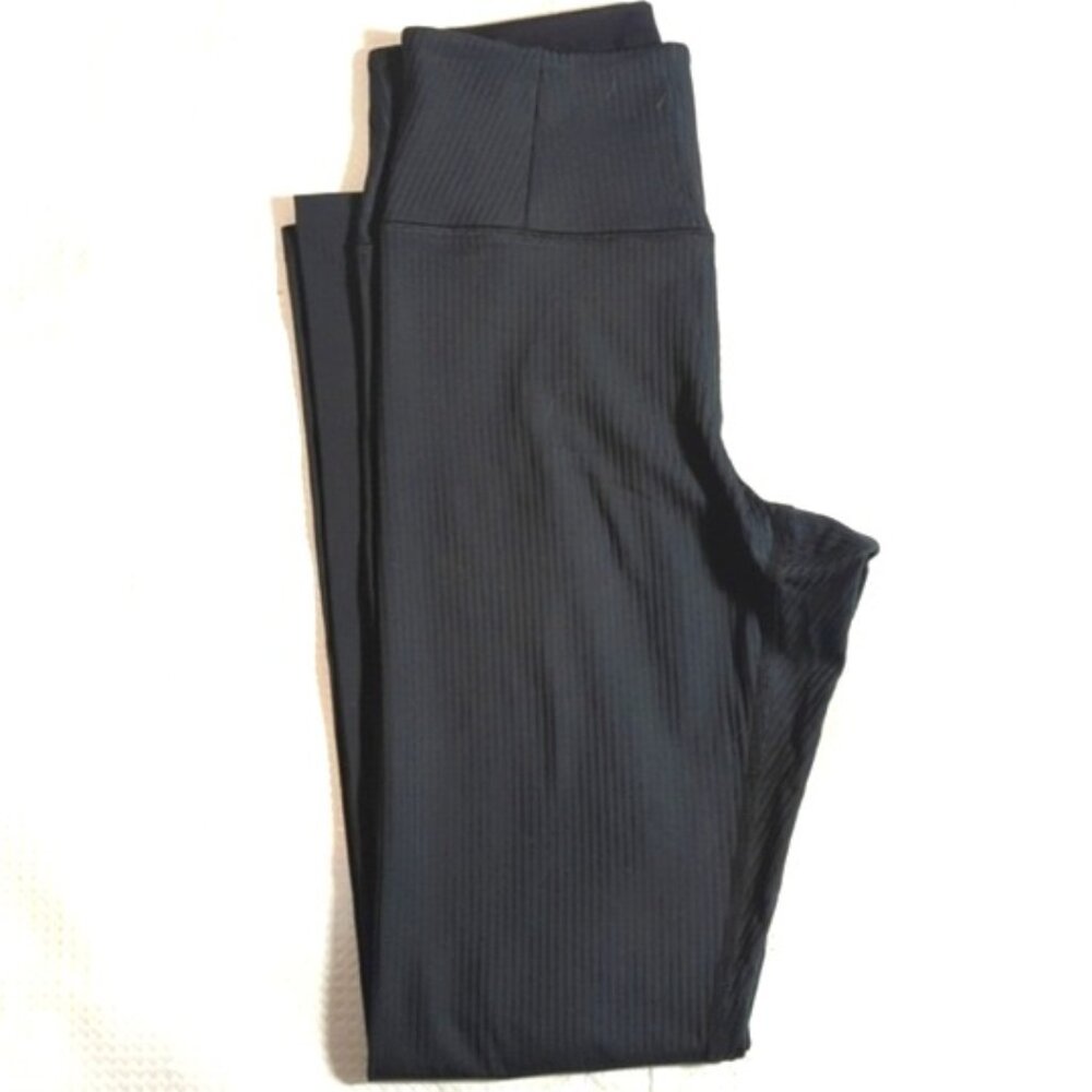 Girlfriend Collective Compressive High-rise Ribbed Leggings, XS, Black